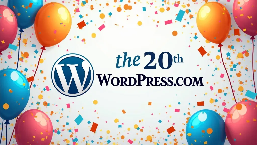 WordPress.com Anniversary: Celebrating 20 Years of Publishing